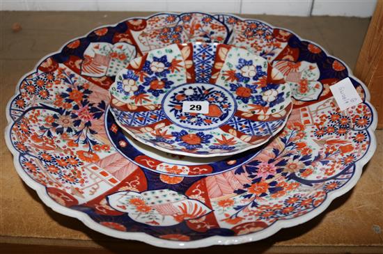 Imari charger & plate